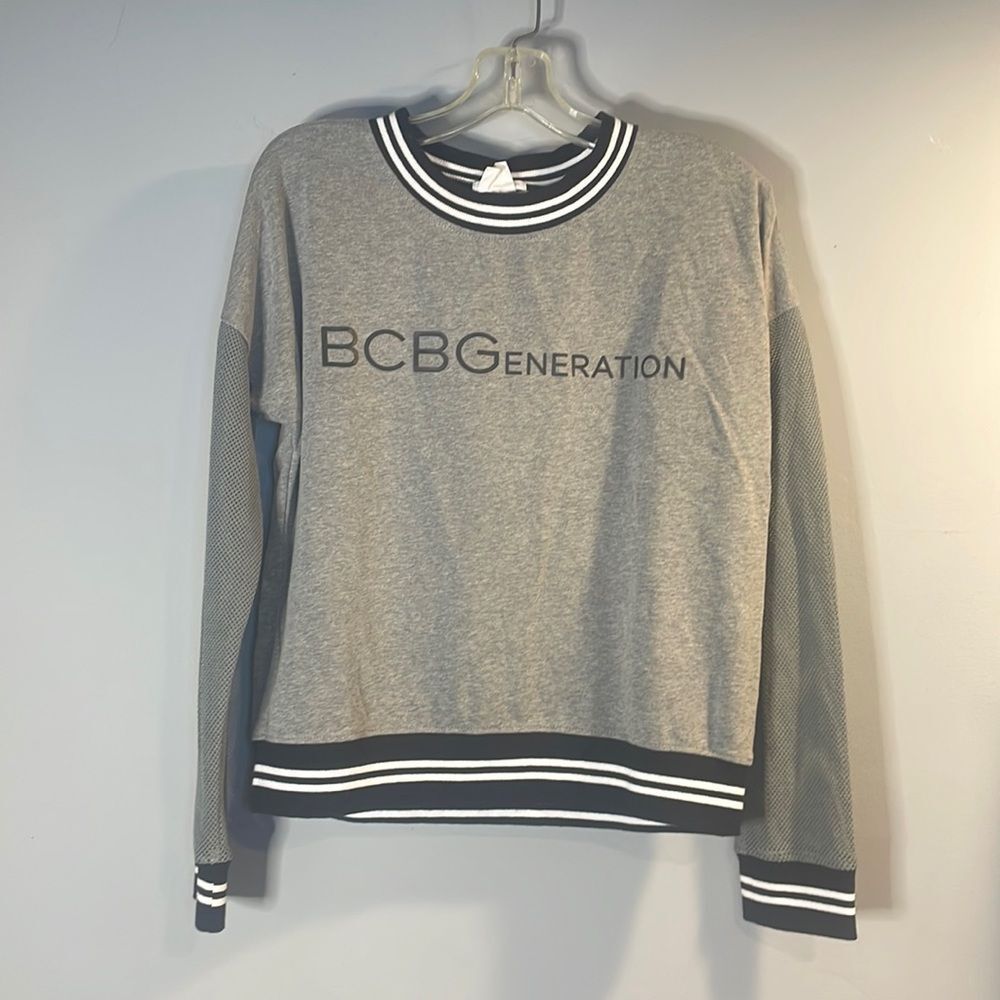 Bcbg Generation Sweatshirt With Mesh Sleeves